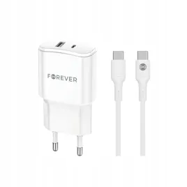 forever-ladowarka-sieciowa-pd-qc-tc-01-20ac-1x-usb-c-1x-usb-20w-biala-kab