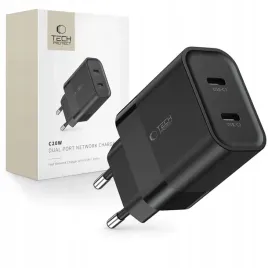 ladowarka-tech-protect-c20w-sieciowa-2x-usb-c-pd-20w-czarna