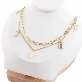 naszyjnik-ze-stali-chirurgicznej-zloty-316l-serduszko-klodka