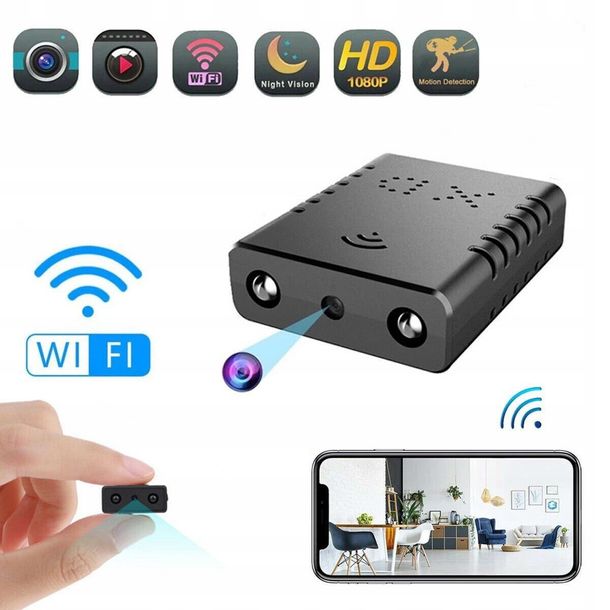 MINI KAMERA SZPIEGOWSKA IP WIFI HD USB UKRYTA DETEKCJA KAMERKA APLIKACJA