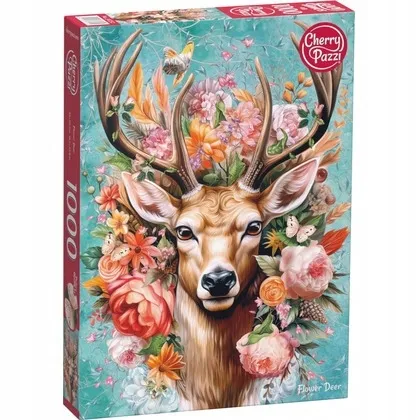 puzzle-1000-flower-deer-30752