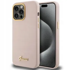 etui-guess-silicone-script-metal-logo-and-frame-na-iphone-15-pro-rozowe