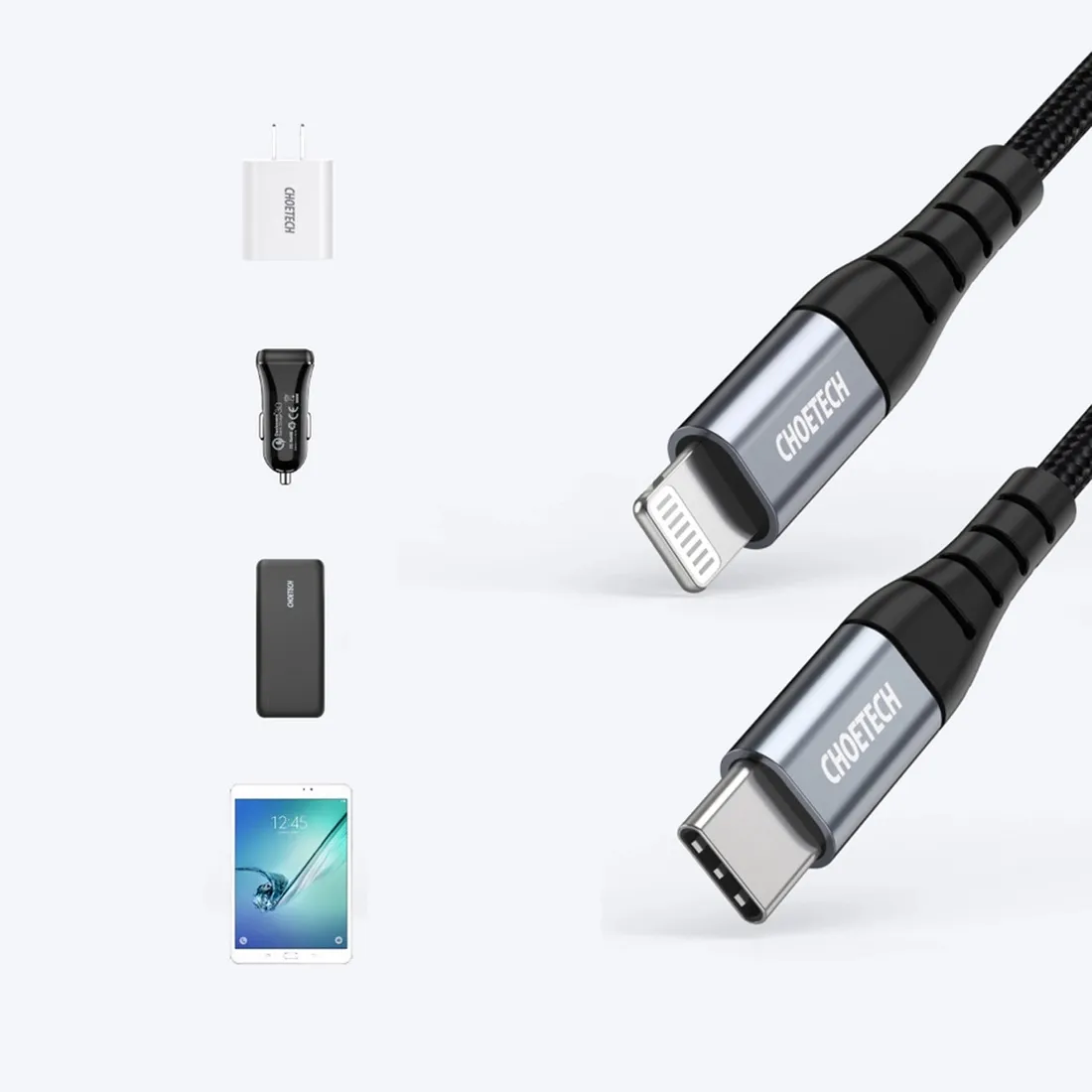 kabel-choetech-usb-c-lightning-mfi-480mb-s-3a-2m-czarny-stan-nowy