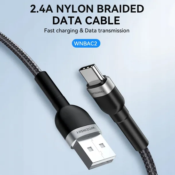 kabel-wozinsky-wnbac2-usb-a-usb-c-2-4a-2-m-czarny-konstrukcja-oplot