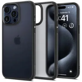etui-spigen-ultra-hybrid-na-iphone-15-pro-przezroczysto-czarne