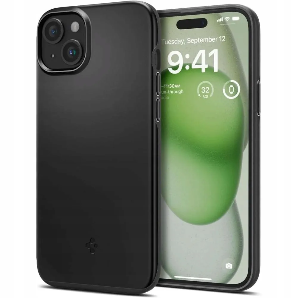 etui-spigen-thin-fit-na-iphone-15-plus-czarne-stan-nowy
