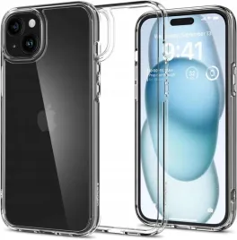 etui-spigen-ultra-hybrid-na-iphone-15-przezroczyste