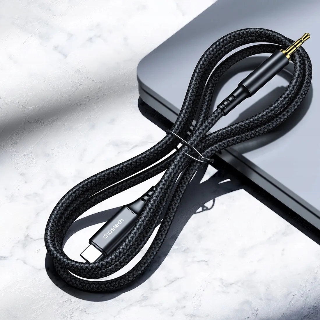 kabel-choetech-usb-c-mini-jack-3-5mm-1m-czarny