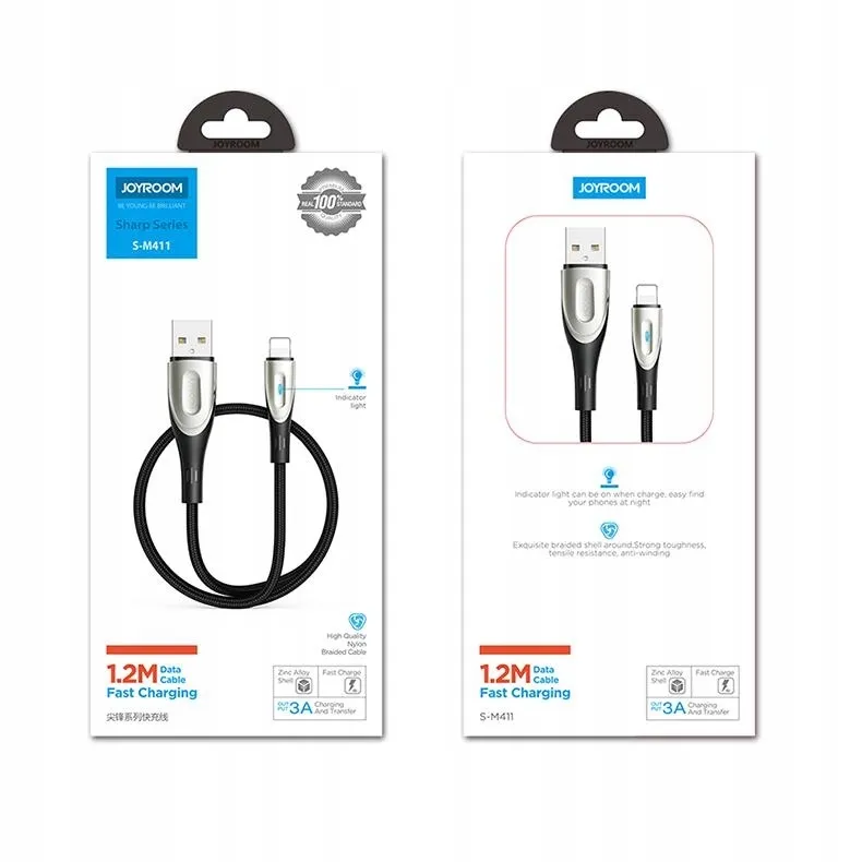kabel-joyroom-sharp-series-s-m411-usb-a-lightning-3a-1-2m