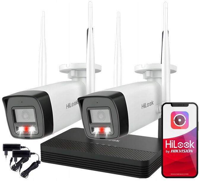 ZESTAW MONITORINGU WiFi 4MPx EASYLINK HILOOK WIFIKIT-B4-4CH 2x KAMERA 2K+