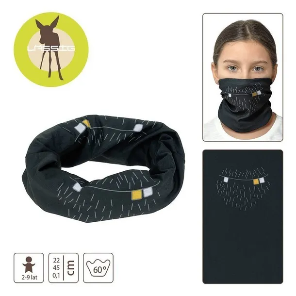 lassig-wielofunkcyjna-chusta-komin-flexi-loop-beard-anthracite-wiek-dziecka-2-lata