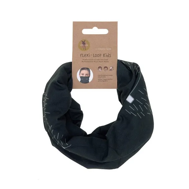 lassig-wielofunkcyjna-chusta-komin-flexi-loop-beard-anthracite-wiek-dziecka-2-lata