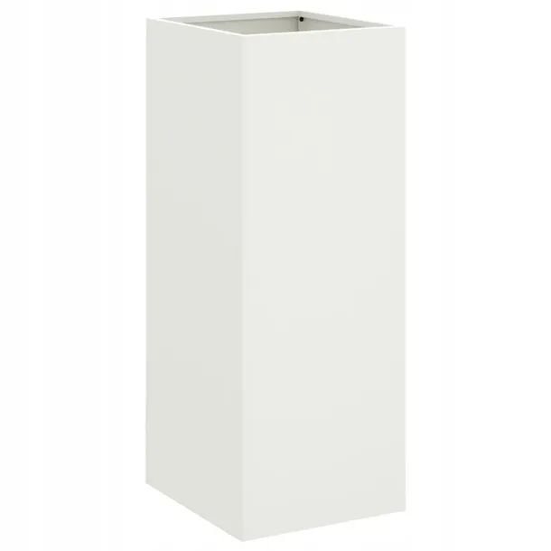 donica-biala-32x29x75-cm-stal-marka-vidaxl