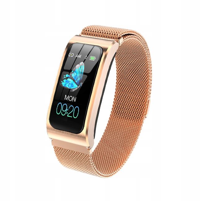 ak12-smartwatch-damski-zloty-smartband-kroki-puls-stan-nowy