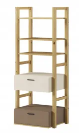 regal-waski-z-dwiema-szufladami-lenny-ly-03-dab-artisan-bez-truflowy