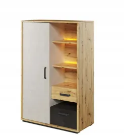 regal-z-szufladami-90-cm-qubic-qb-05-led