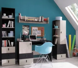 mebloscianka-planet-w8-z-biurkiem-czarny