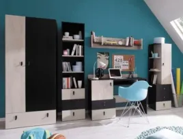 mebloscianka-planet-w6-z-biurkiem-czarny