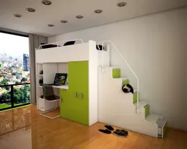 lozko-pietrowe-kiki4-max-90x200-schodki-limonka