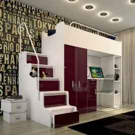 antresola-kiki4-max-90x200-z-biurkiem-z-szafa-i-z-schodkami-fiolet
