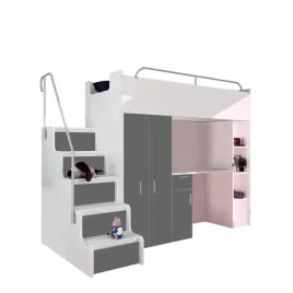 lozko-pietrowe-kiki4-max-90x200-z-biurkiem-grafit