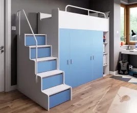 lozko-pietrowe-kiki-2-ze-schodkami-i-szafami-80x190-cm-jasno-nieb-mat