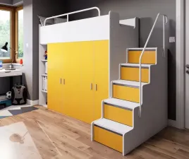 lozko-pietrowe-kiki-2-ze-schodkami-80x190-cm-zolty-mat