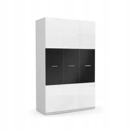 szafa-raj-3-szerokosc-120-cm-drzwi-uchylne-bialo-czarny-polysk