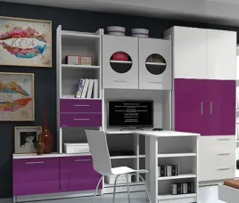 meble-mlodziezowe-raj-1a-mini-z-biurkiem-naroznym-fioletowy-polysk