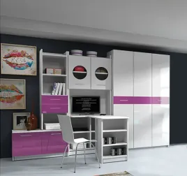 meble-mlodziezowe-raj-1a-z-biurkiem-naroznym-fronty-fioletowy-polysk