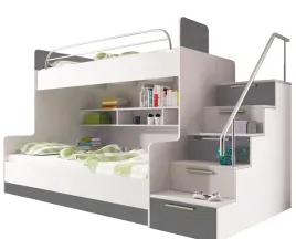 lozko-pietrowe-raj-2-beta-z-dluga-barierka-dwa-stelaze-szary-polysk