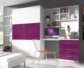meble-mlodziezowe-raj-3a-z-biurkiem-z-nadstawka-szafa-fioletowy-polysk