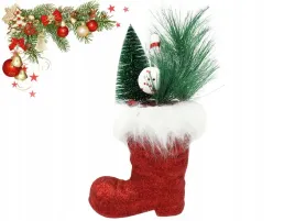 figurka-swiateczna-czerwony-brokatowy-but-stroik-w-bucie-24cm