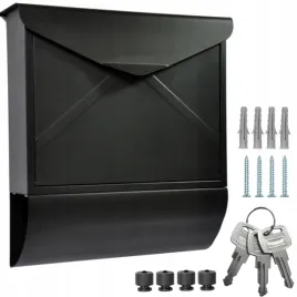 skrzynka-na-listy-pocztowa-z-gazetnikiem-duza-c4-premium-czarny-3-klucze