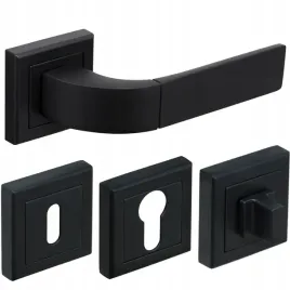 czarna-klamka-do-drzwi-komplet-rozeta-gratis-loft