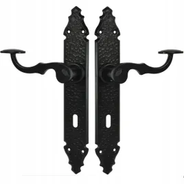 klamka-drzwiowa-czarna-loft-retro-kuta-do-bramy