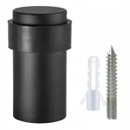 odbojnik-odboj-blokada-zewnetrzny-do-drzwi-walec-premium-pelny-czarny-60-mm