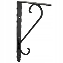 podpora-polki-wspornik-katownik-loft-czarny-ozdobny-kuty-310-mm