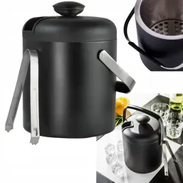 wiaderko-do-lodu-ze-szczypcami-czarny-mat-pojemnik-na-lod-termiczny-13-l