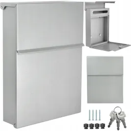 skrzynka-na-listy-poczte-zakryty-zamek-premium-srebrna-3-klucze-wkrety