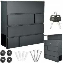 skrzynka-na-listy-pocztowa-antracyt-mat-z-gazetnikiem-c4-duza-xxl-premium