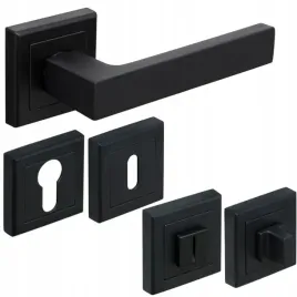 klamka-czarna-drzwiowa-ze-wspomaganiem-rozety