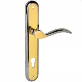 klamka-do-drzwi-mosiezna-90mm-wkl-klucz-pozlacana