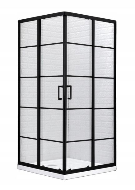 Zdjęcia - Kabina prysznicowa LOFT CZARNA   BLACK 120x90 cm HIT 