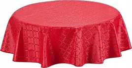 home-direct-obrus-tloczony-pvc-okragly-155-cm-czerwony
