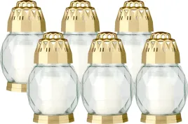 zestaw-znicz-szklany-bolsius-2d-diamond-zloty-24h-6szt-zapalki-dabster-p