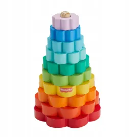 fisher-price-piramidka-kolorowe-kwiatki-drewniana-zabawka-zestaw-18m-hxt77