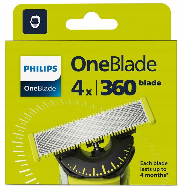 ﻿OSTRZA PHILIPS ONEBLADE 4 360 QP440/50 NOWE ORYGINAŁ