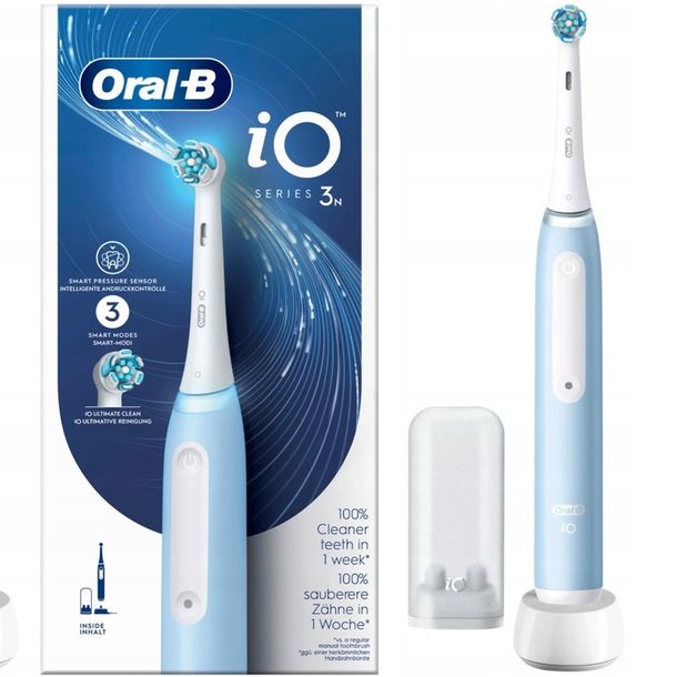 ﻿SZCZOTECZKA MAGNETYCZNA DO ZĘBÓW ORAL-B IO SERIES 3N BŁĘKITNY NIEBIESKI