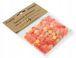 dekoracje-penword-pompony-1cm-mix-pomaranczowy-120szt